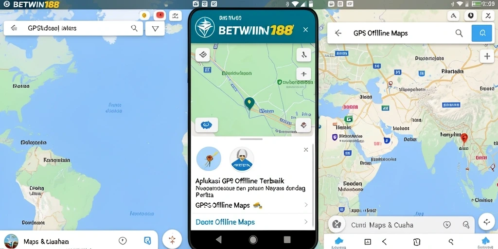 Antarmuka BETWIN188 yang memudahkan navigasi peta offline.
