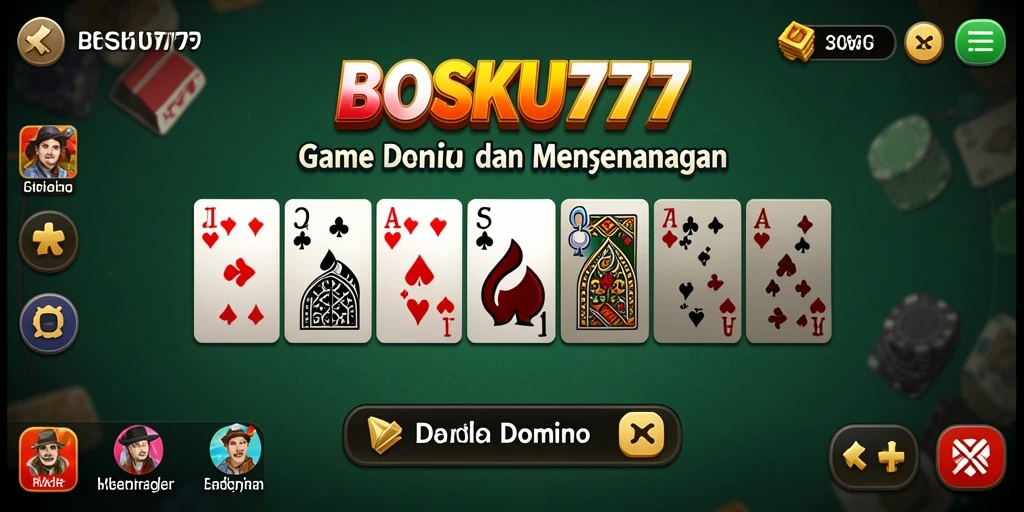 Antarmuka permainan BOSKU777 yang menarik dan fungsional.