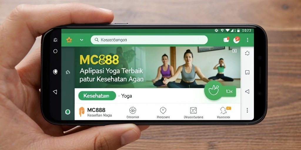 Antarmuka intuitif dengan panduan yoga yang mudah diakses.