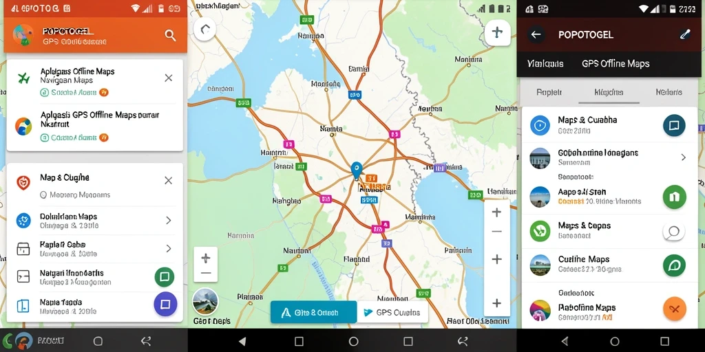 Antarmuka pengguna POPOTOGEL yang intuitif dengan fitur navigasi offline.
