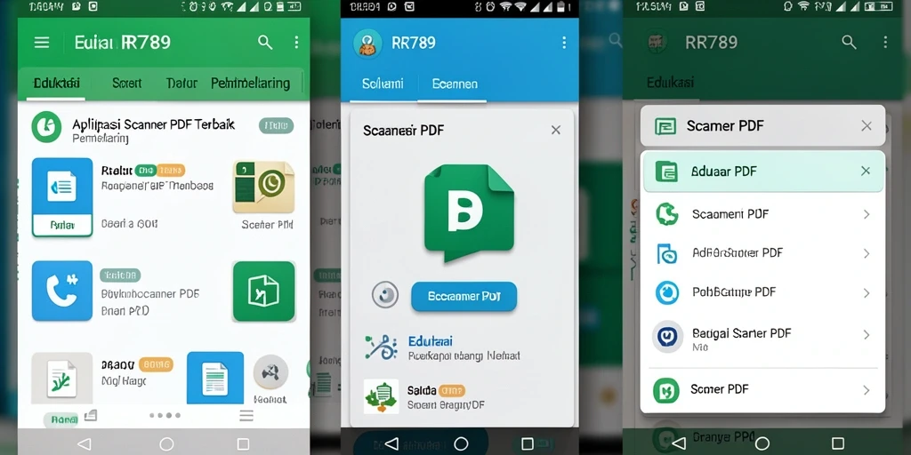 Antarmuka RR789 yang intuitif untuk pemindaian PDF.
