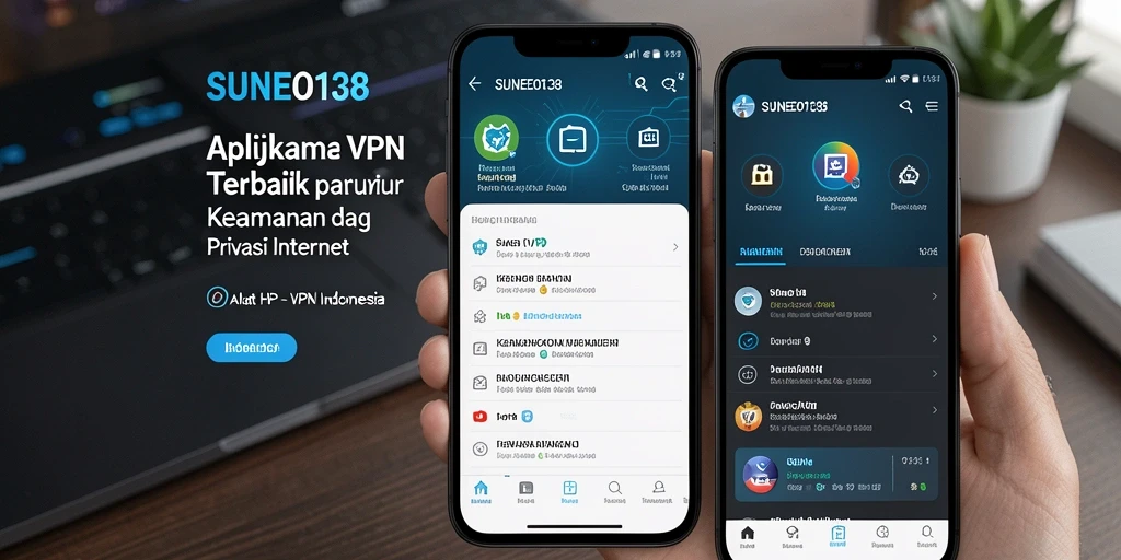 Tampilan antarmuka SUNEO138 yang sederhana dan fungsional untuk VPN.