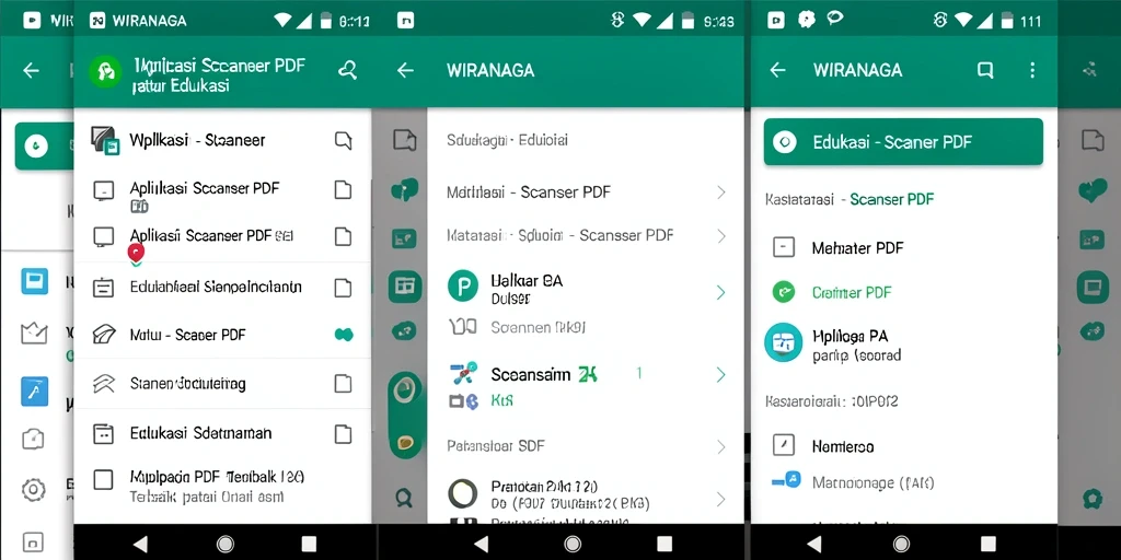 Antarmuka WIRANAGA dengan fitur pemindaian PDF yang efisien.