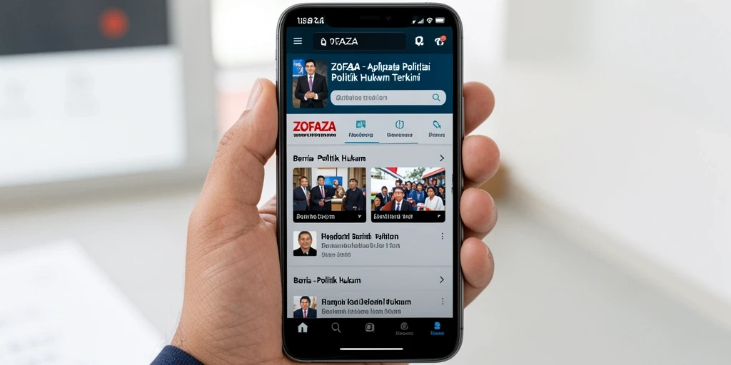 Tampilan antarmuka aplikasi ZOFAZA yang informatif dan mudah digunakan.